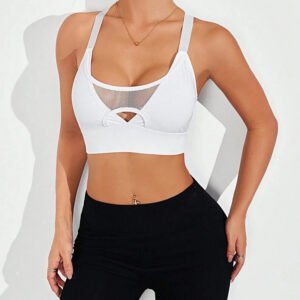 Hollow Mesh Eco Friendly Push Up Bra Yoga