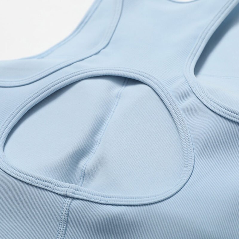 Back hollow sports vest V waist yoga pants set - Image 11