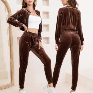 Women's Velvet Activewear clothing Custom